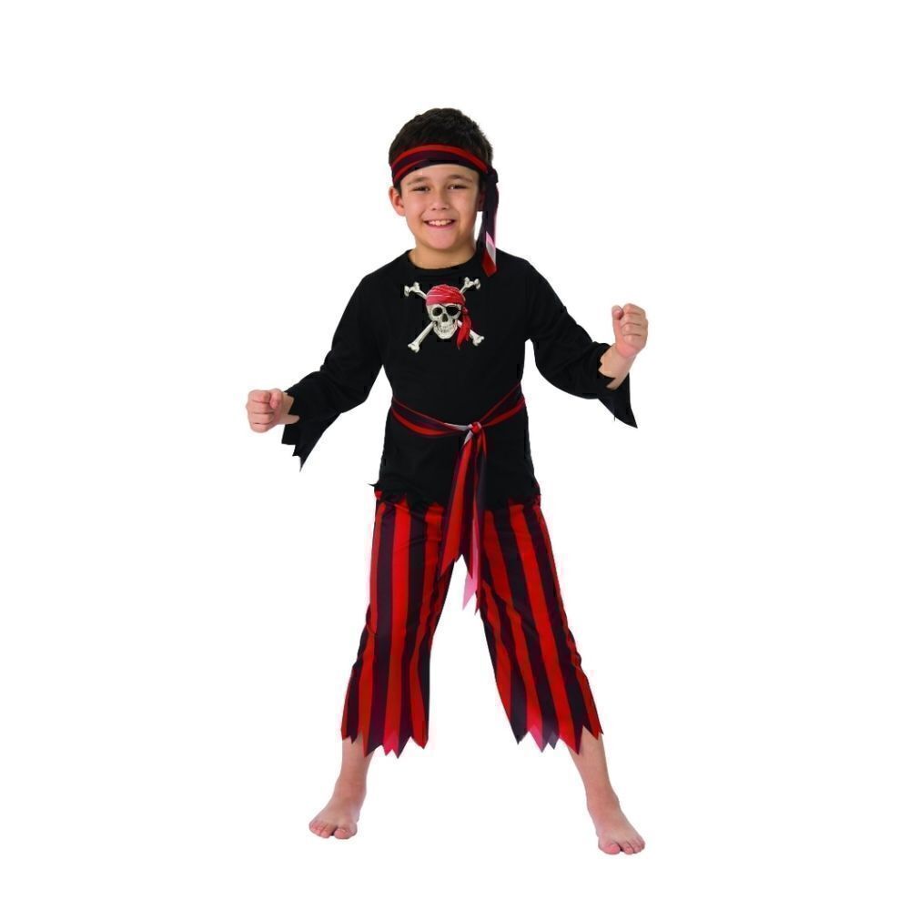 Nwt Pirate Boy Costume Kids Book Day Fancy Dress Outfit Pirates Caribbean